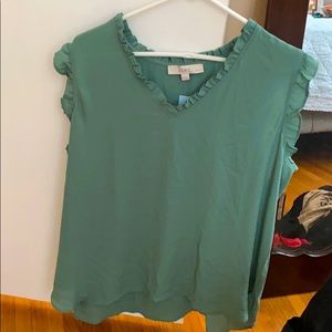 Loft Ruffle Sleeves top